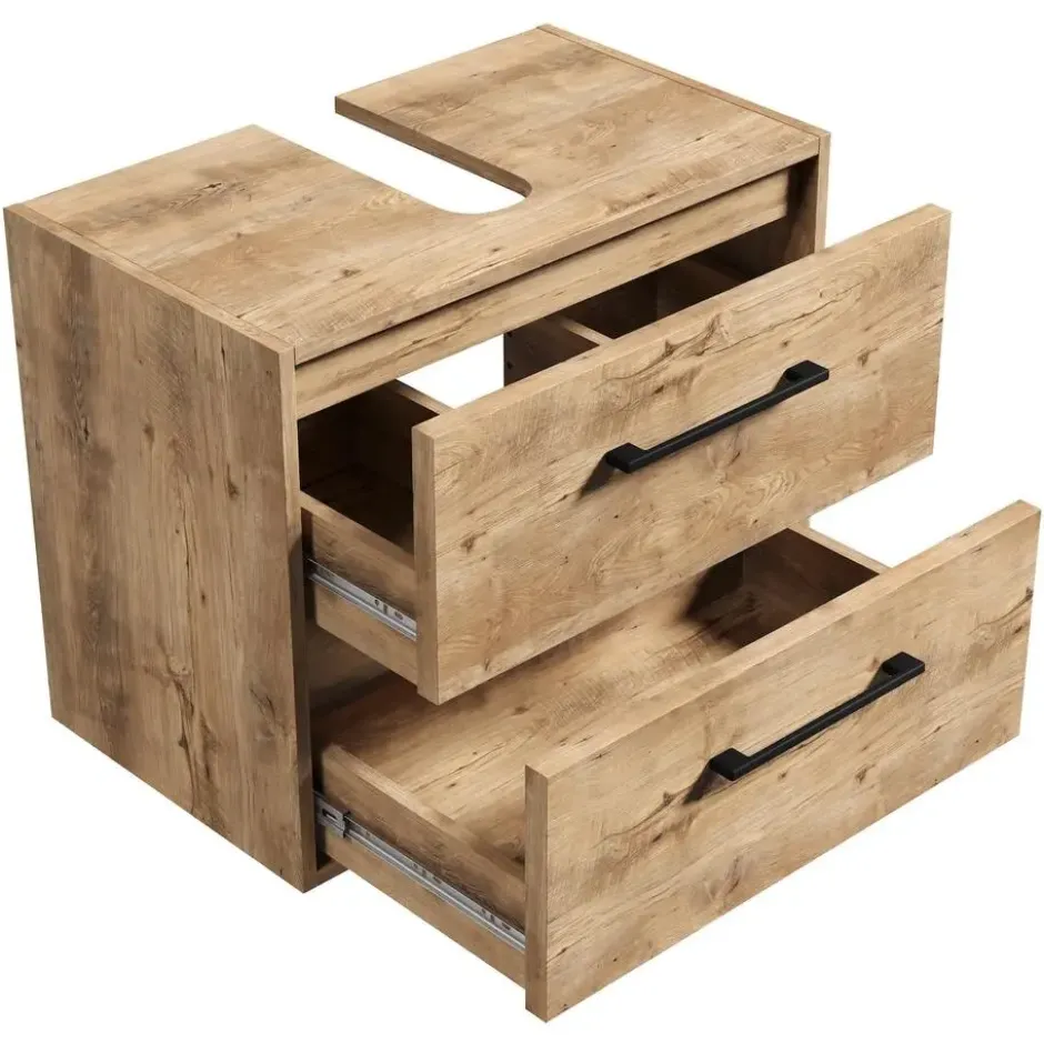 Badplaats Wastafelkast Florence 60 x 35 x 47 cm - kastanje eiken