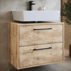 Badplaats Wastafelkast Florence 60 x 35 x 47 cm - kastanje eiken