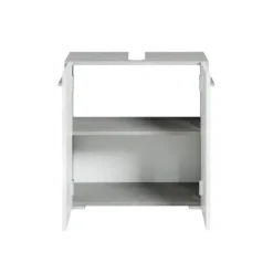 Badplaats Wastafelkast Jupiter 60 x 30 x 60 cm - grijs met wit