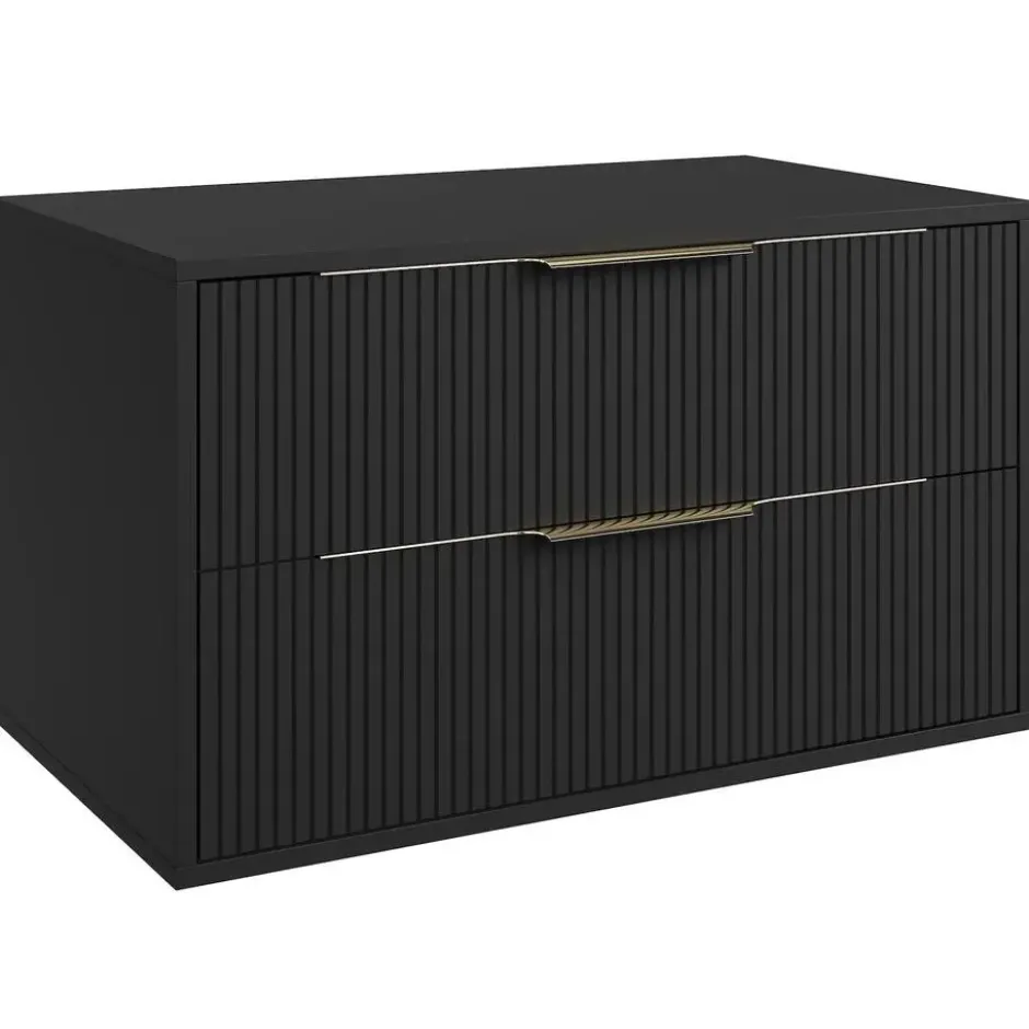 Badplaats Wastafelkast Rimini - 80 x 46 x 46 cm - walnoot bruin