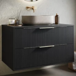 Badplaats Wastafelkast Rimini - 80 x 46 x 46 cm - walnoot bruin