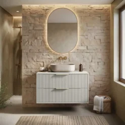 Badplaats Wastafelkast Rimini - 80 x 46 x 46 cm - beige