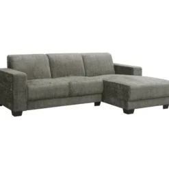 Bank Aberdeen met chaise longue rechts - Cremona - grijs