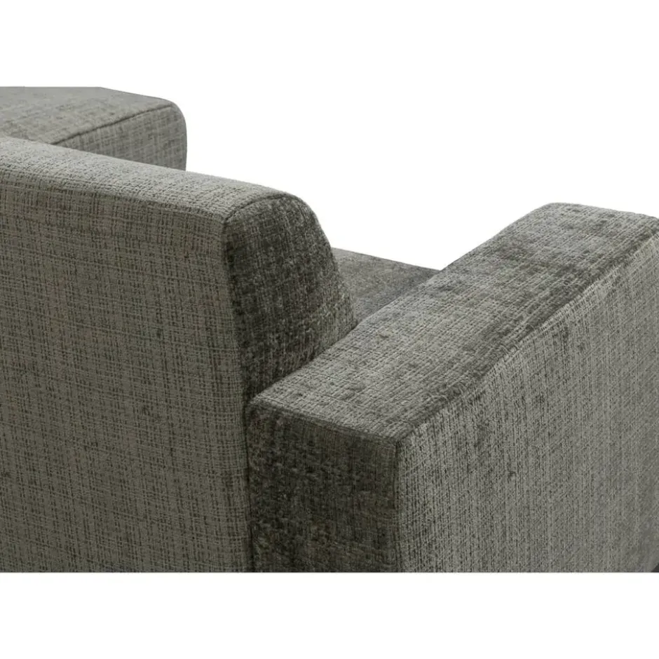 Bank Aberdeen met chaise longue rechts - Cremona - grijs