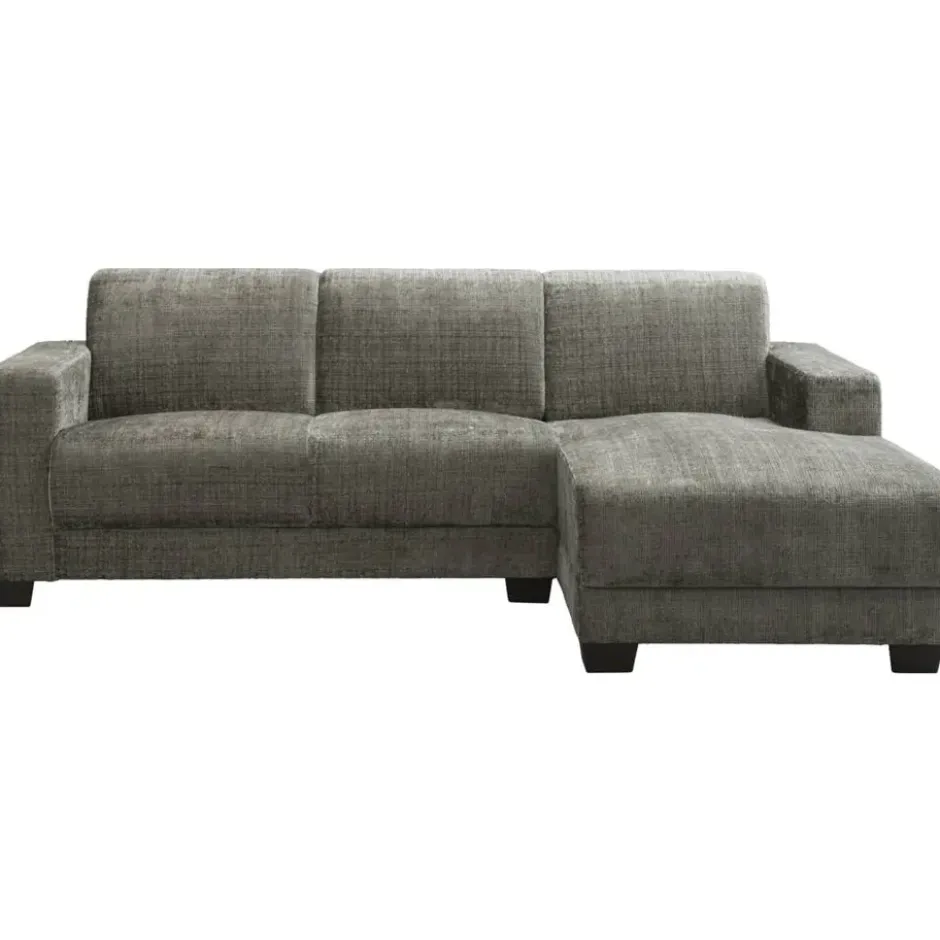 Bank Aberdeen met chaise longue rechts - Cremona - grijs