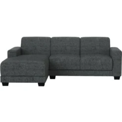 Bank Aberdeen met chaise longue links - Kansas - grijs