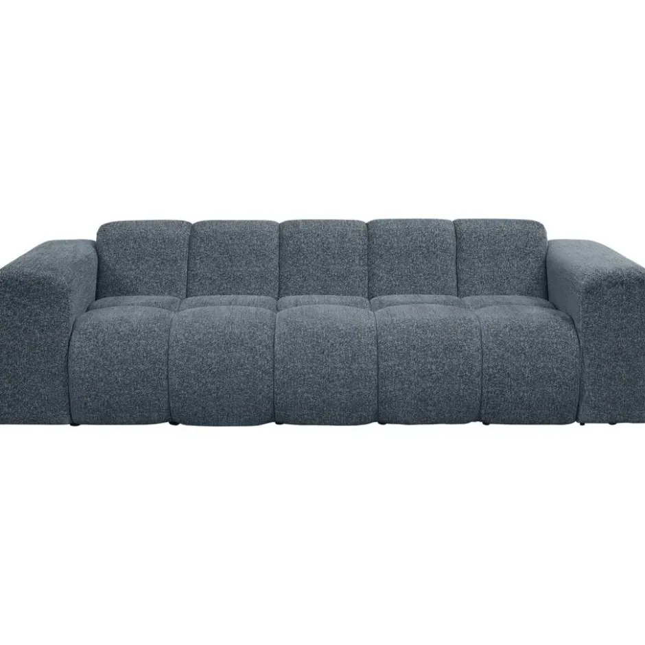 Bank Beau 3-zits - stof Raven - donkerblauw