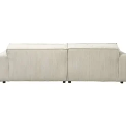 Bank Brooklyn met chaise longue links - Soop - crème