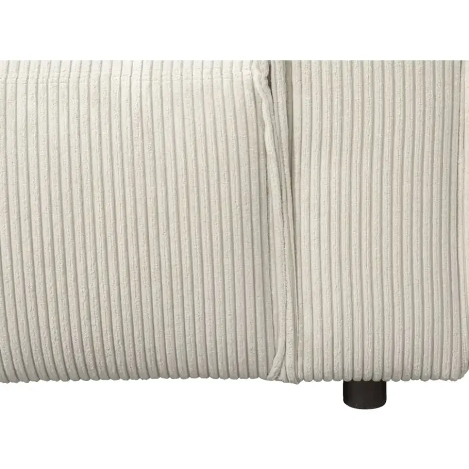 Bank Brooklyn met chaise longue links - Soop - crème