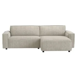 Bank Brooklyn met chaise longue rechts - Cyclamen - beige