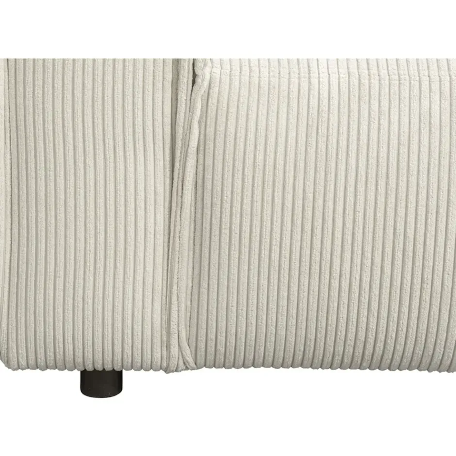 Bank Brooklyn met chaise longue rechts - Soop - crème