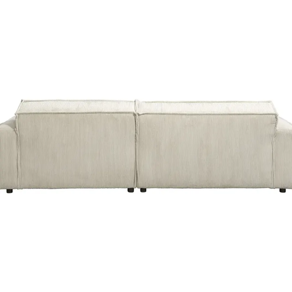 Bank Brooklyn met chaise longue rechts - Soop - crème
