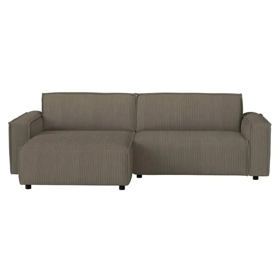 Bank Brooklyn met chaise longue links - Soop - taupe