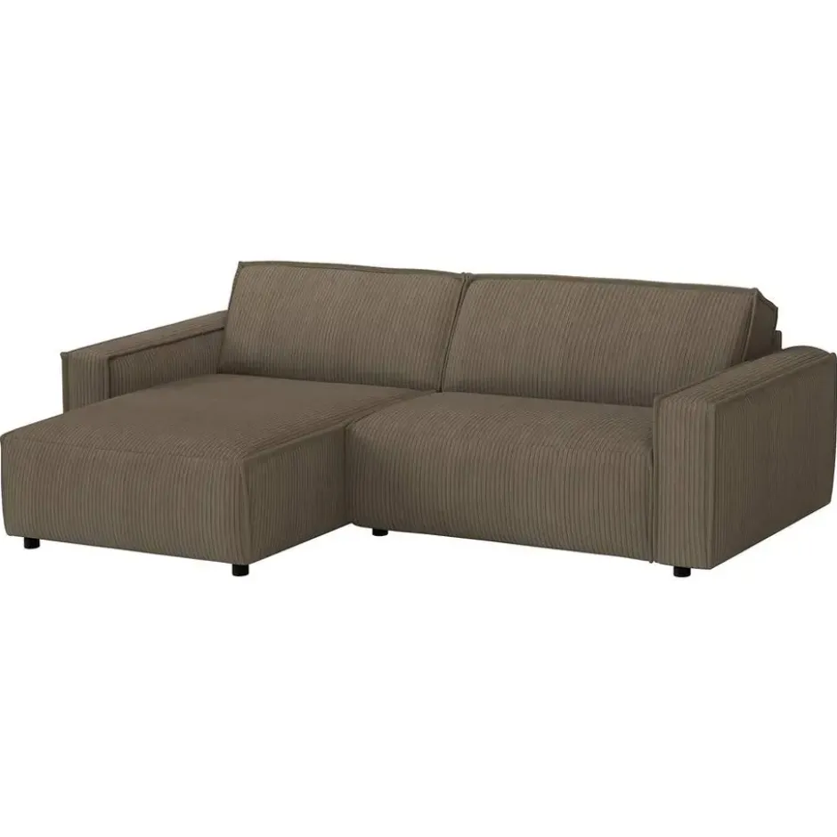 Bank Brooklyn met chaise longue links - Soop - taupe