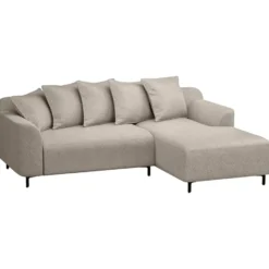 Bank Elsa met chaise longue rechts - stof Anthology - beige
