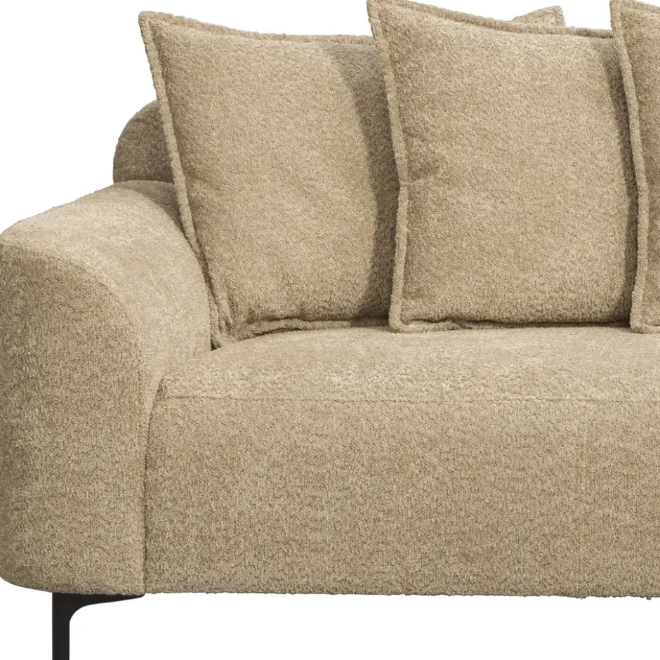 Bank Elsa met chaise longue rechts - taupe