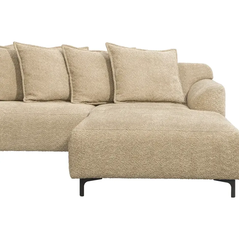 Bank Elsa met chaise longue rechts - taupe