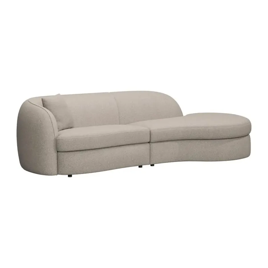 Bank Enzio 3-zits - lounge rechts - greige