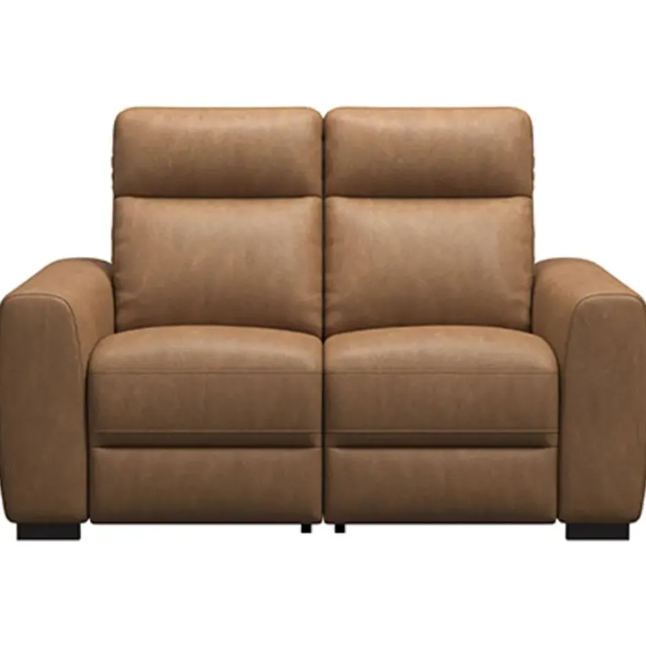 Bank James 2-zits - stof Supple - cognac