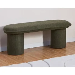 Bankje ELAMIU - 122 cmx44 cmx42 cm - Groen Stof