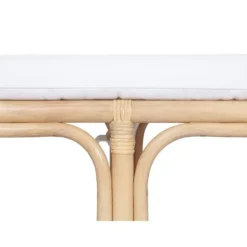 Bankje LUMANIO - 120 cmx42 cmx46 cm - Natuurlijk licht Rotan