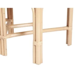 Bankje LUMANIO - 120 cmx42 cmx46 cm - Natuurlijk licht Rotan