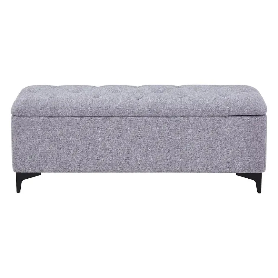 Bankje SABILO - 120 cmx45 cmx44 cm - Grijs Stof