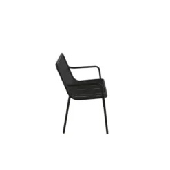 Bankje Zwart Metaal - 130x64x85cm - Peking