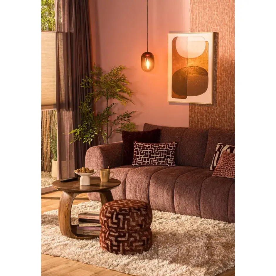 Bank Juliette 3-zits - stof Alorra - mauve