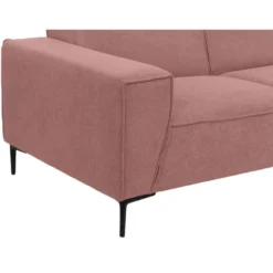 Bank Romy 3-zits - stof Curio - roze