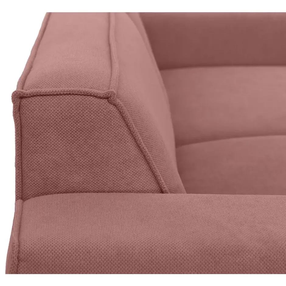 Bank Romy 3-zits - stof Curio - roze