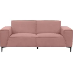 Bank Romy 2-zits - stof Curio - roze