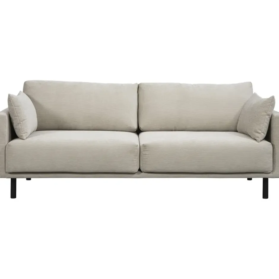 Bank Siem 3-zits - ribstof Fjord - beige