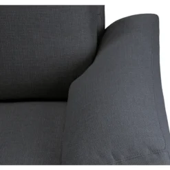 Bank Tom met chaise longue rechts - Basel - antraciet