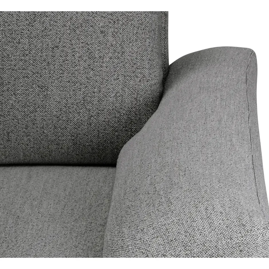 Bank Tom met chaise longue rechts - Monza - grijs