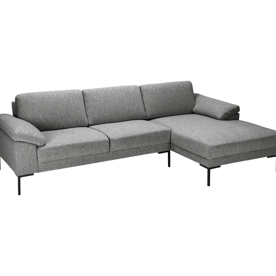 Bank Tom met chaise longue rechts - Monza - grijs