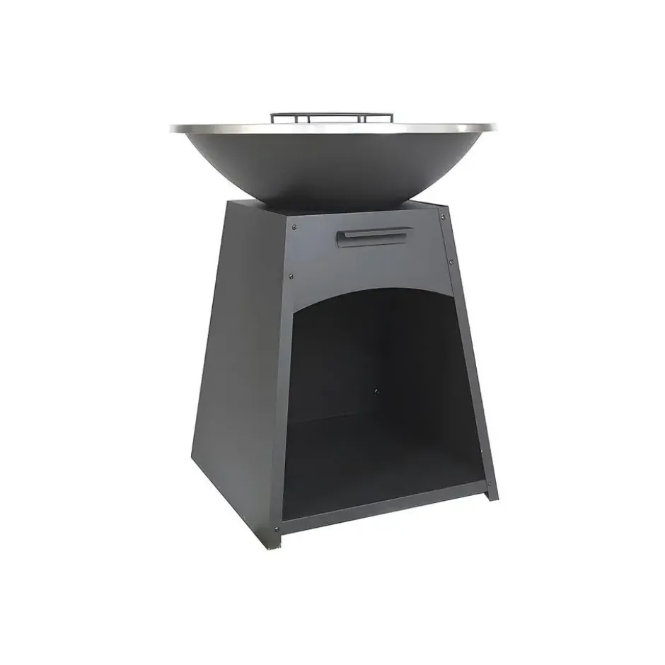 Barbecue CORVERA - 81 cmx81 cmx96.1 cm - Zwart Metaal