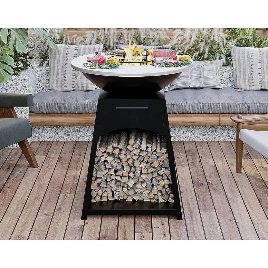 Barbecue CORVERA - 81 cmx81 cmx96.1 cm - Zwart Metaal