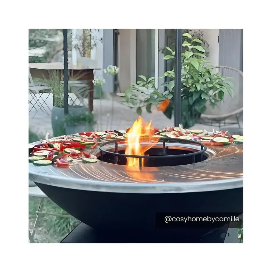 Barbecue CORVERA - 81 cmx81 cmx96.1 cm - Zwart Metaal