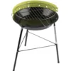 Barbecue - houtskool BBQ - driepoot - zwart/ groen - 33 x 43 cm