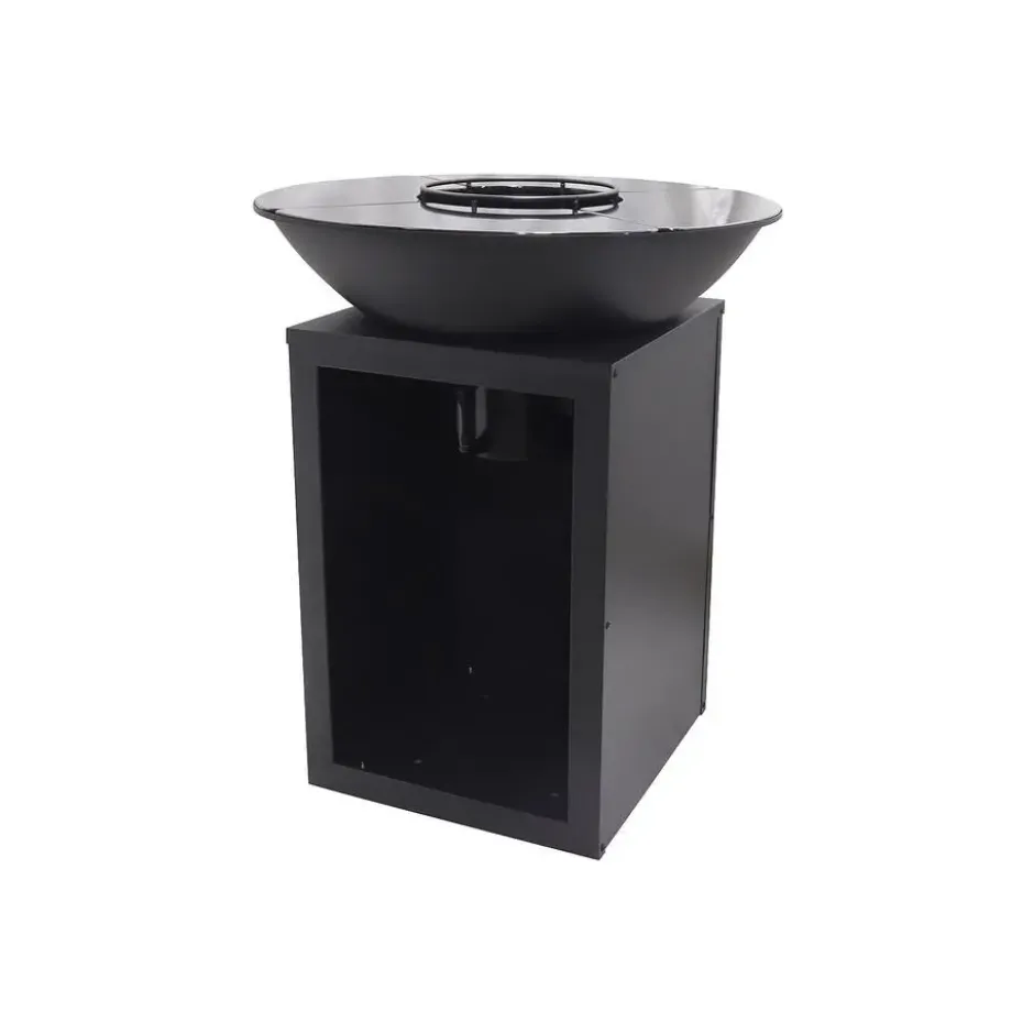 Barbecue IGNOS - 80 cmx80 cmx95 cm - Zwart Metaal