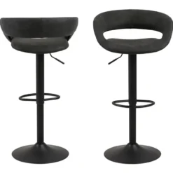 Barkruk Faber - antraciet (2 stuks)