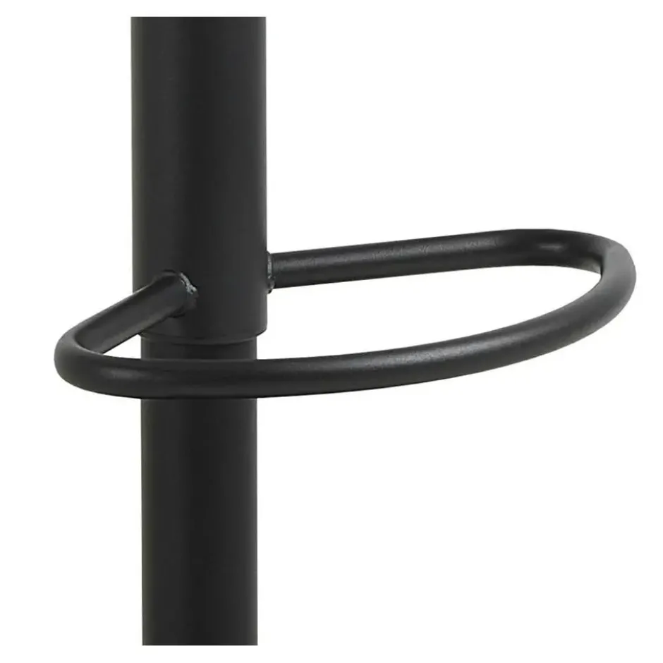 Barkruk - Zwart PU leer - Zithoogte 85cm - Muris