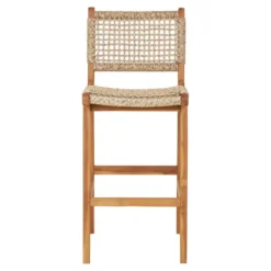 Barstoel Naturel Teak - 55x45x95cm - Derby