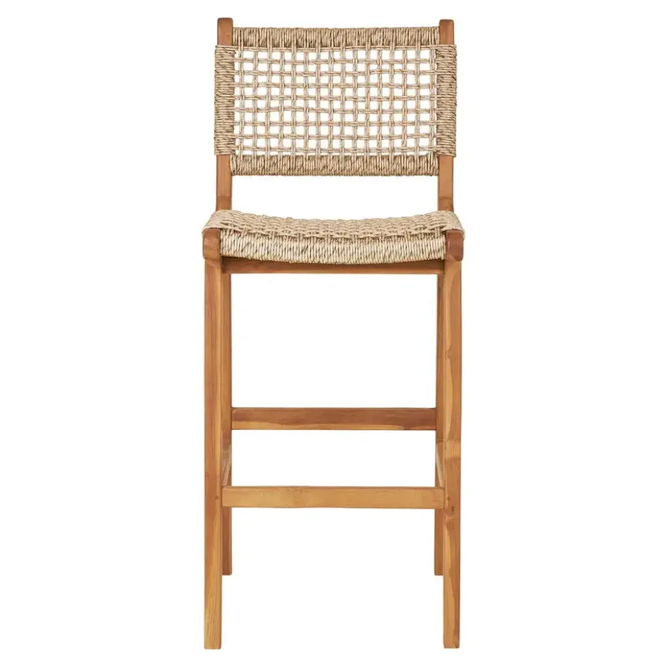Barstoel Naturel Teak - 55x45x95cm - Derby