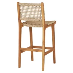 Barstoel Naturel Teak - 55x45x95cm - Derby