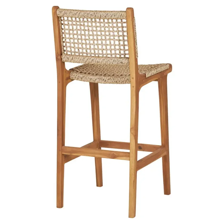 Barstoel Naturel Teak - 55x45x95cm - Derby