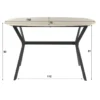 Bartafel Deens Ovaal Travertin - 140x75x90cm - Romano