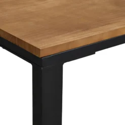 Bartafel Luuk - zwart/naturel - 120x60x92 cm