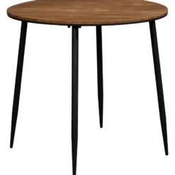 Bartafel Milo rond - zwart/naturel - 92xØ100cm